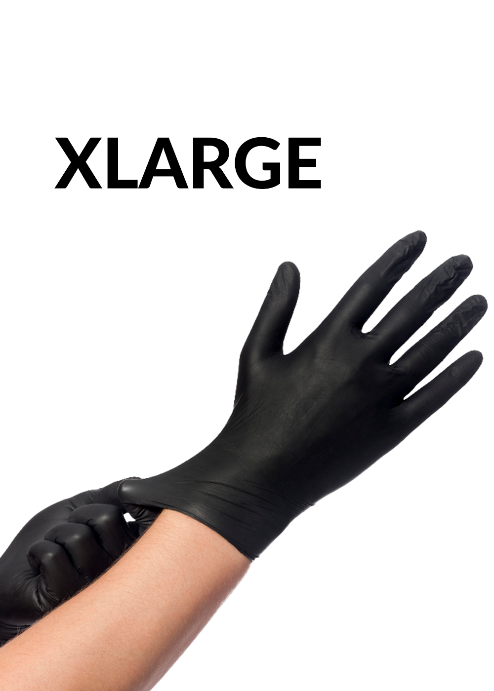 Black Nitrile Gloves XLarge The GelBottle NZ gel nail polish