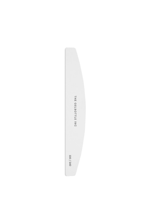 220/240 White Half Moon Nail File 5 Pack